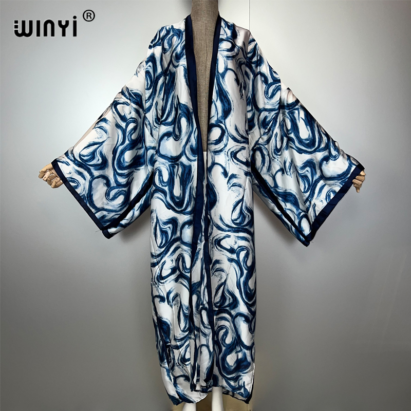 Cover Up Kaftan - WINYI 보헤미안 카디건 드레스 아프리카 Kaftan