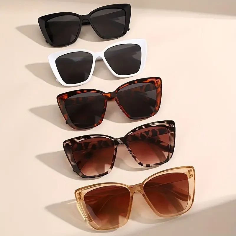 Sunglasses Cat Eye - 5개 여성용 빈티지 캣아이 선글라스, 플라스틱