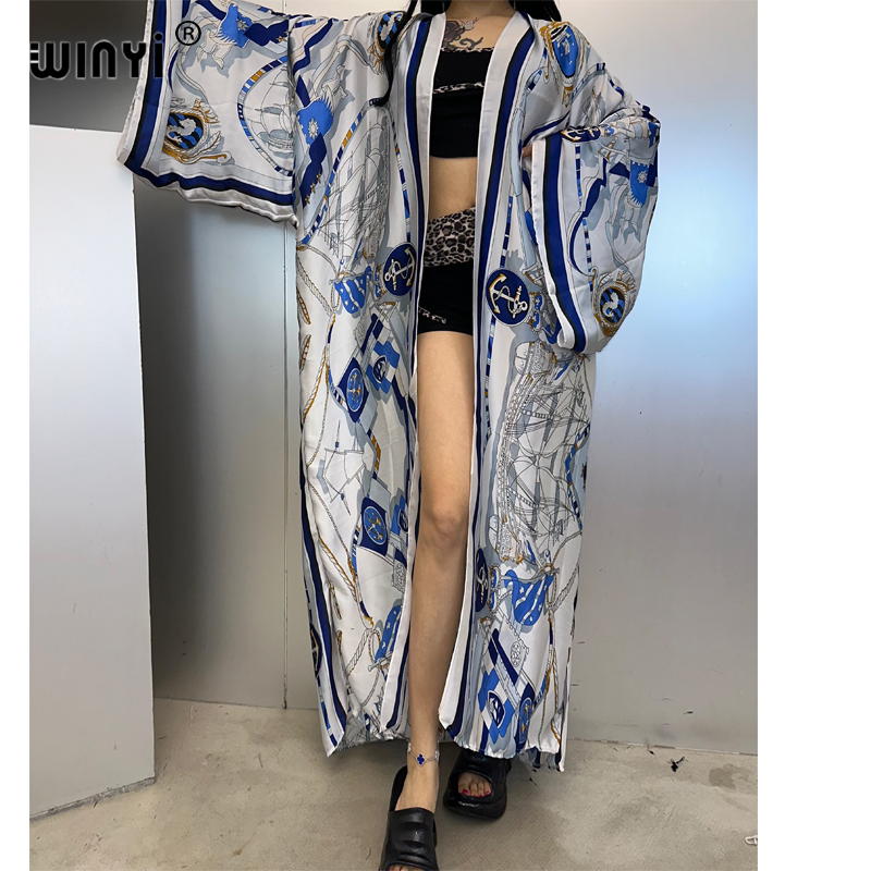 WINYI 기모노 여름 kaftan beachwear  - Cover Up Kaftan 리뷰 및 가격