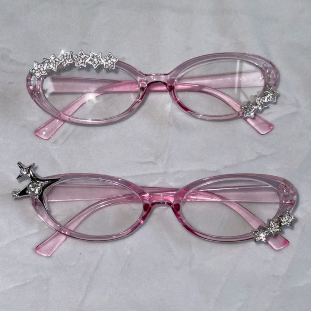 Y2K 스타 라인스톤 캣아이 장식 안경 고딕풍 스윗 코 - Sunglasses Cat Eye 리뷰 및 가격