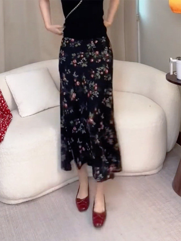 여름 신상 하이웨이스트 플로럴 프린트 A라인 미디 스커 - Midi Skirt Floral 리뷰 및 가격