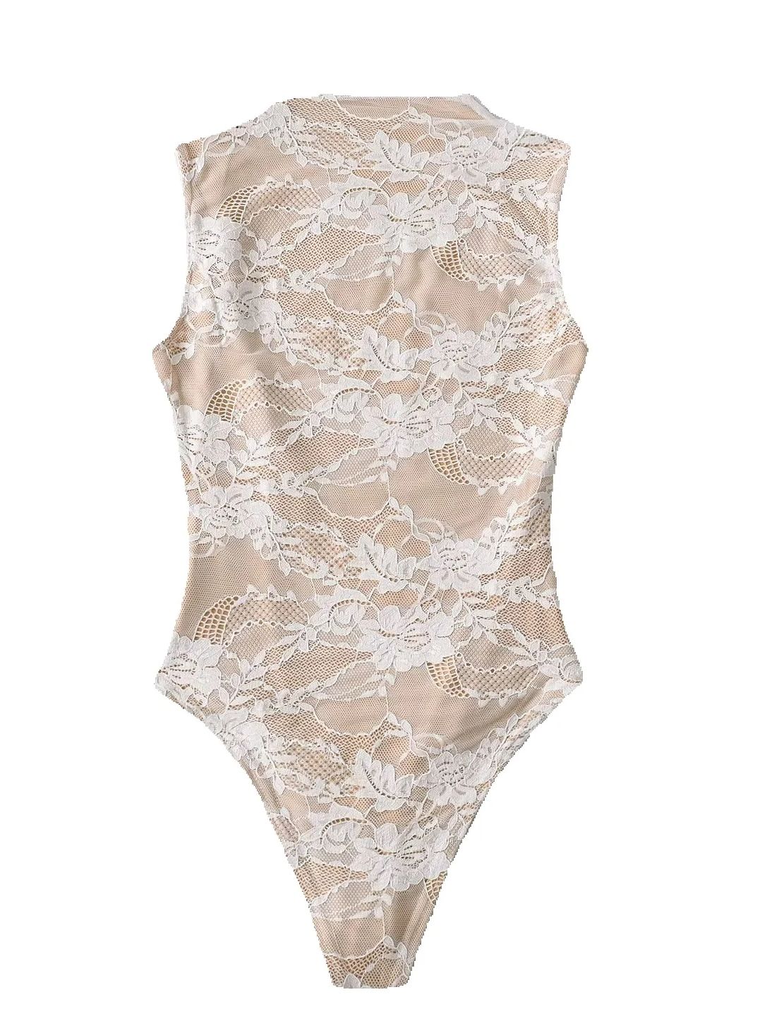 2025 여성 여름 우아한 베이지 블랙 민소매 레이스  - Romper Floral Print 리뷰 및 가격