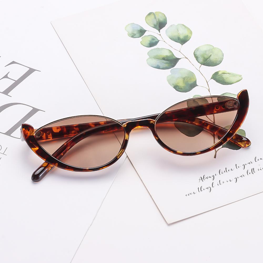 빈티지 스몰 여성 남성용 하프 프레임 선글라스 캣아이  - Sunglasses Cat Eye 리뷰 및 가격