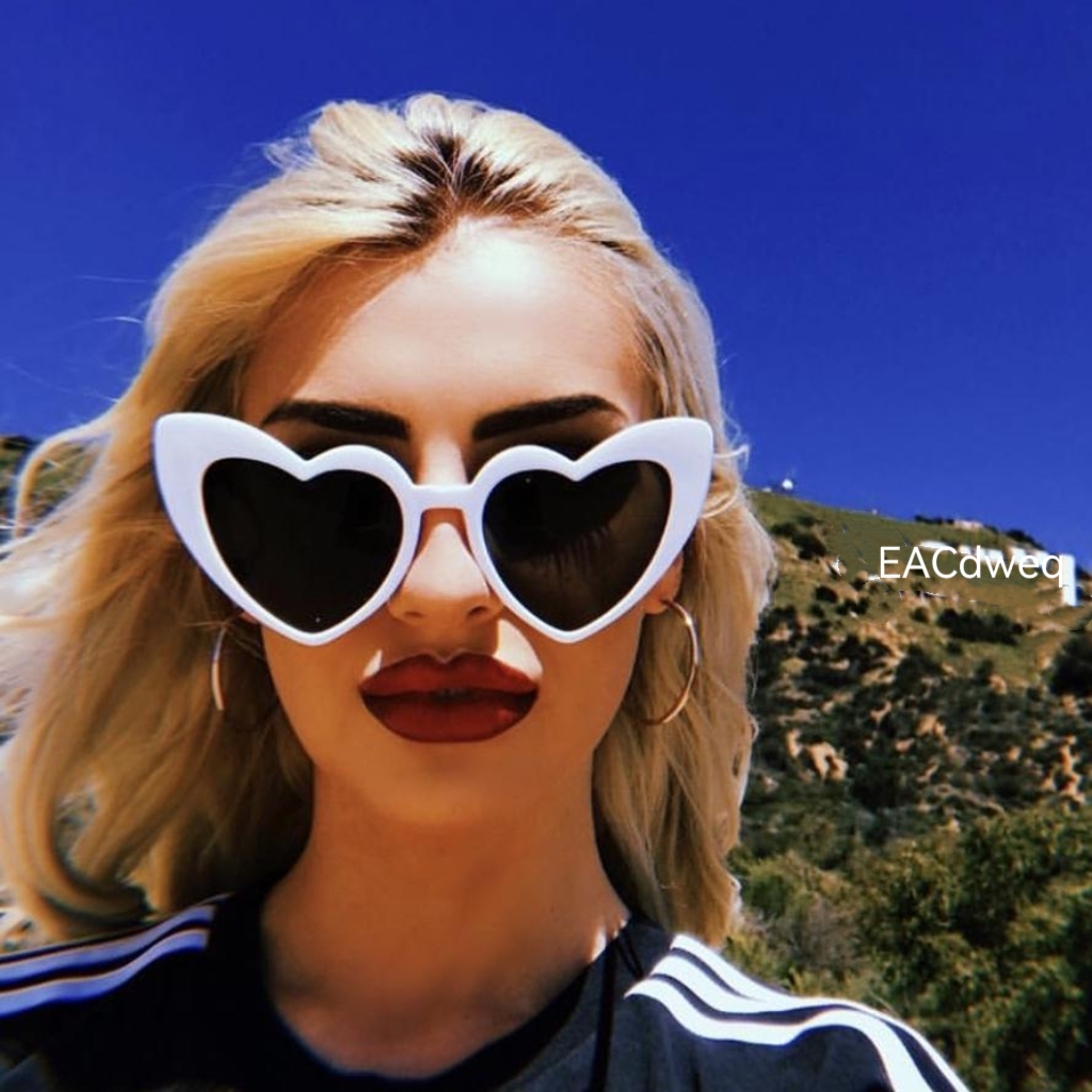 러브 하트 고양이 눈 선글라스 여성 빈티지 크리스마스  - Sunglasses Cat Eye 리뷰 및 가격