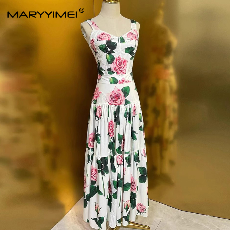 MARYYIMEI 꽃무늬 플리츠 스플라이싱 패션 슈트  - Romper Floral Print 리뷰 및 가격