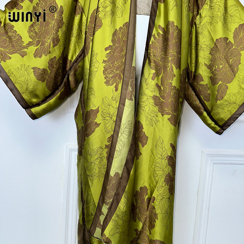 WINYI 아프리카 보호 프린트 기모노 롱 드레스, 여 - Cover Up Kaftan 리뷰 및 가격